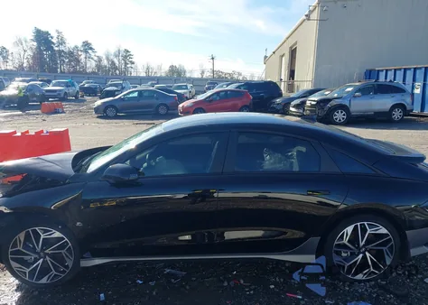 2025 Hyundai Ioniq 6 Sel from USA, damaged, VIN KMHM34AA2SA084645